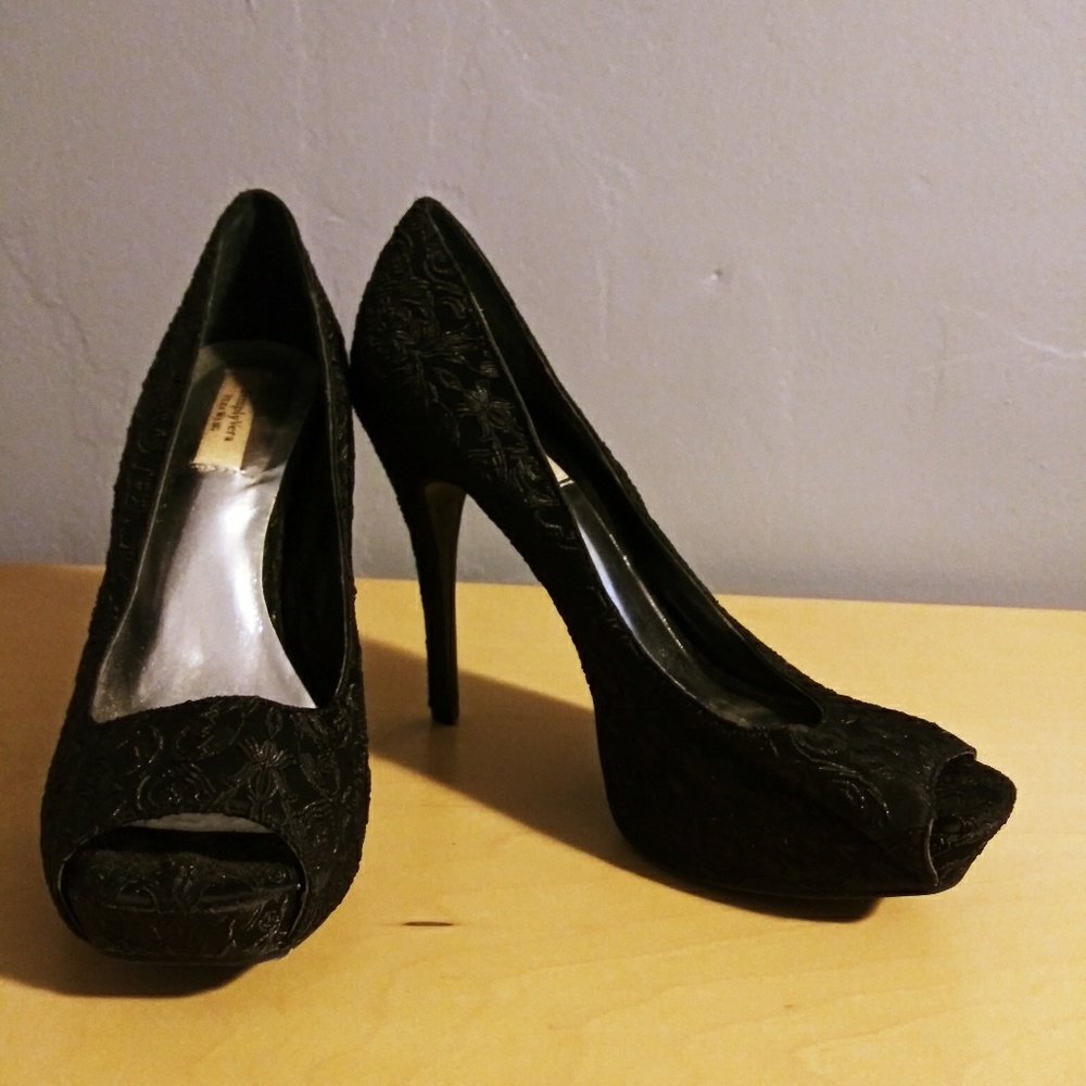Tall black heel